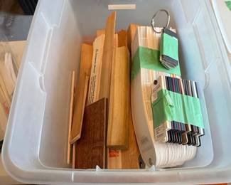Assorted Wood Samples and Color Swatches