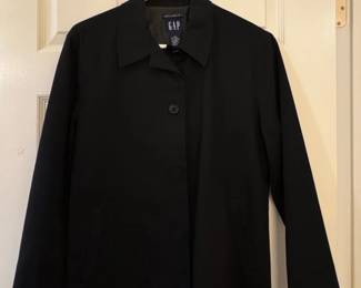 GAP Womens Black Cotton Blend Jacket