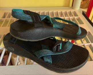 Bernie Mev Red Woven Ballet Flats and Chaco Z or Classic Sandals second image