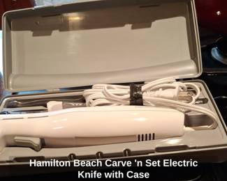 Hamilton Beach Carve n Set Electric Knife with Case