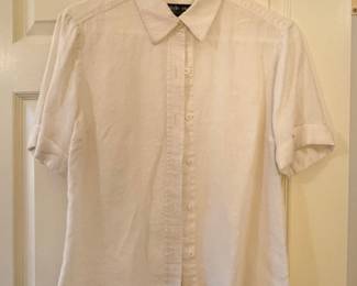 Style  Co. Collection Linen Blend Short Sleeve Shirt