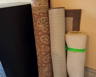 Assorted Rolled Rugs