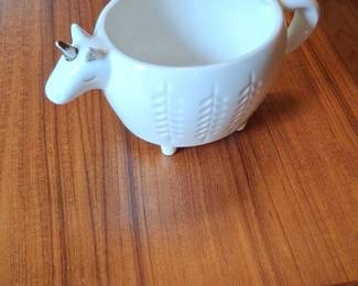 White Ceramic Unicorn Mug with Embossed Design