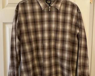 Dockers Plaid QuarterZip Shirt