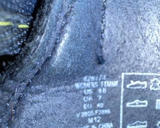 Lands End Womens Navy Blue Suede Ballet Flats with Bungee Lacing second image