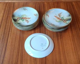 Royal Rudolstadt Hand Painted Fern Plates second image