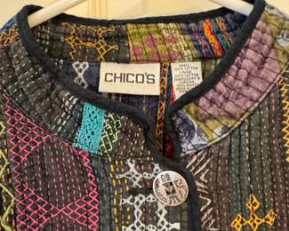 Chicos Patchwork Quilted Jacket second image