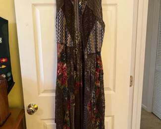 Dor Dor Couture Patchwork Vest Dress