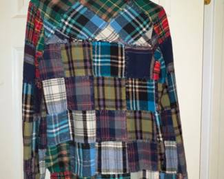 Free People Patchwork Plaid Flannel Shirt third image