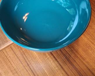 Teal Ceramic Serving Bowl
