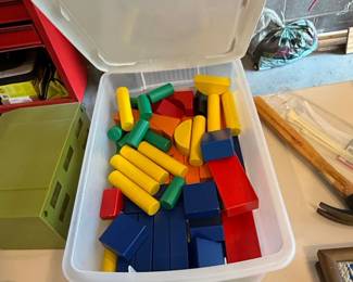 Wooden Building Blocks Set