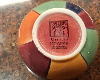 Tabletops Gallery Caracas Hand Painted Mixing Bowl Set second image