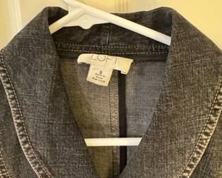 Loft Womens Denim Blazer second image