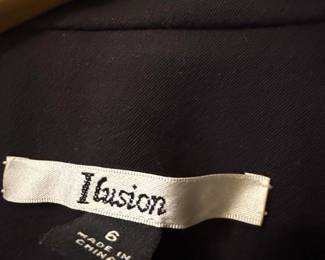 Illusion Black Ruffled Jacket second image