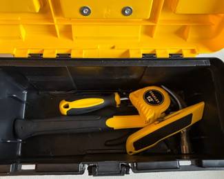 Stanley Plastic Toolbox with Assorted Tools second image