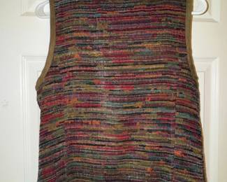 Christopher  Banks Textured Knit Vest with Faux Suede Trim second image