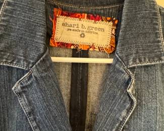 Shari B. Green ReMade in America Denim and Patchwork Dress second image