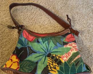 Fossil Tropical Canvas Shoulder Bag