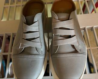 DV by Dolce Vita Rodica Grey Leather SlipOn Sneakers