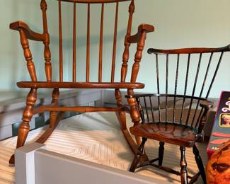 Antique children's chairs