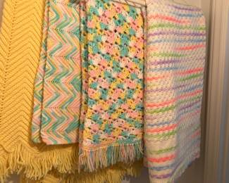 Vintage Baby blankets/afgans