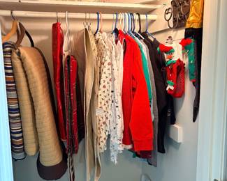 Christmas clothes and table dressing 