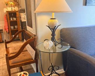 Lamps, accent furniture 