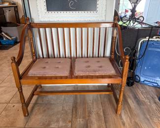 Antique 2 seat bench 