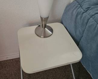 side table with lamp