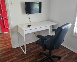 office style: desk and office chair