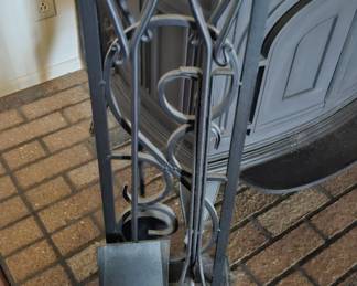 stylish fireplace set