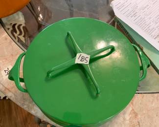 #185	Dansk Green Dutch Oven 9x4	 $25.00 