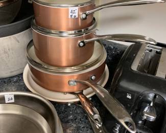 #176	Food Network 8 Piece Copper Cookware Set	 $42.00 