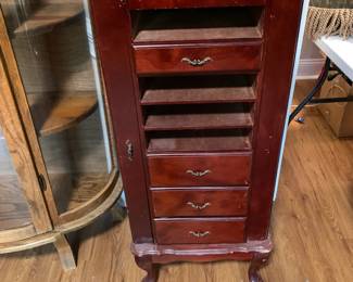 #4	as is jewelry box missing drawers 	 $20.00 