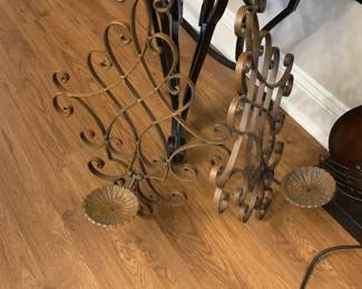 #198	Pair of Metal Wall Mounted Candle Holders 25"	 $25.00 