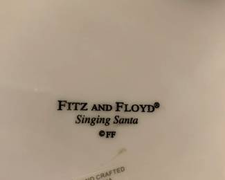 #194	Fitz & Floyd Singing Santa Cookie Jar	 $30.00 