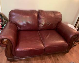 #16	Lane Leather Loveseat (as is finish) - 63" Long	 $150.00 