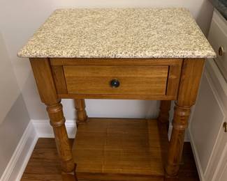#137	Wood Island with Granite Top w/1 drawer - 24x12x34	 $75.00 