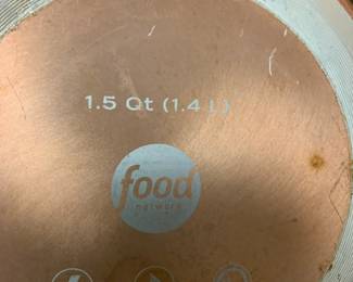 #176	Food Network 8 Piece Copper Cookware Set	 $42.00 