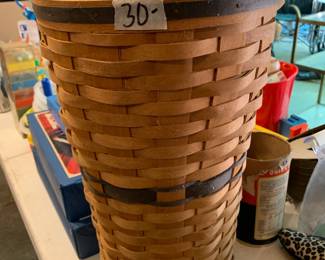 #127	Longaberger Umbrella Stand w/plastic liner	 $30.00 