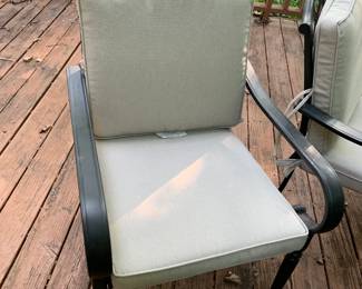 #148	Aluminum Rectangular Table w/2 bouncy and 4 stationary Chairs - 62x38x28	 $175.00 