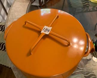 #184	Dansk Orange Dutch Oven 11x5	 $30.00 