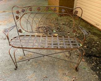 #123	Heavy Metal Bench - 55" Wide 	 $75.00 