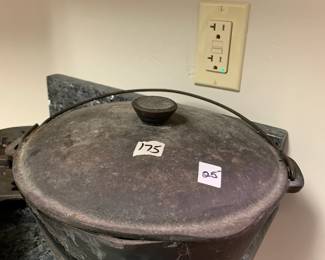 #175	Cast Iron Bean Pot	 $25.00 