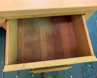 #9	oak antique desk with 7 drawers  60x33x29	 $75.00 