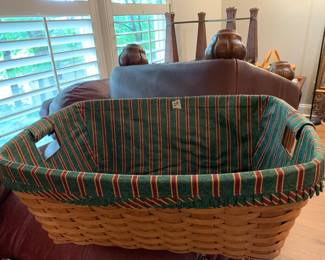 #29	Longaberger Laundry Basket w/liner	 $80.00 