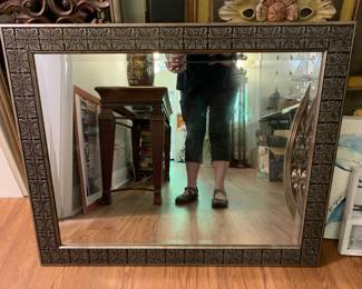 #42	Beveled Whitegold Framed Mirror - 33x27	 $75.00 