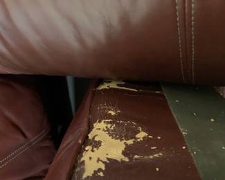 #17	Lane Leather Club Chair w/ottoman (as is leather)	 $100.00 