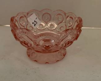 #169	Pink Moon & Stars Candy Dish 5x3	 $25.00 