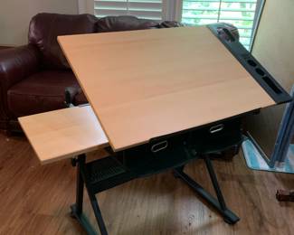 #18	Portable Adjustable Drafting Table w/pull-out Baskets - 39x24x36	 $75.00 